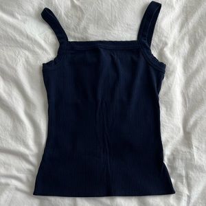 Reformation Navy Tank Top, Size Small